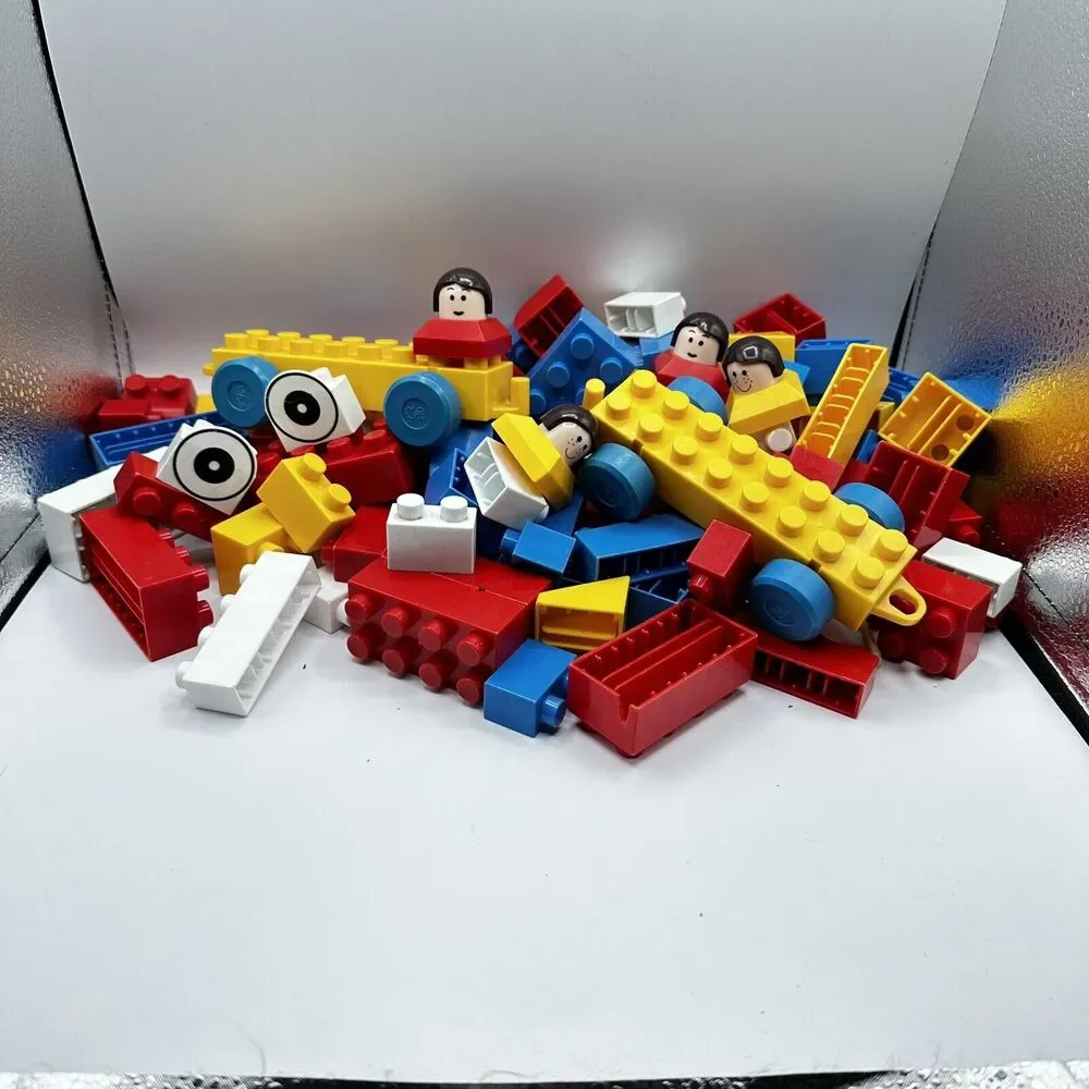 Old vintage Kawada Dia Building Blocks Japan 60s 70s Lego Duplo Compatible Retro